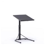 Peakform Adjustable Height Folding Tray Table Black