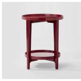 Round Double-Tier Side Table - Retail: $145