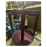 Round Double-Tier Side Table - Retail: $145