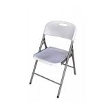 White Plastic Folding Chair - 2 chairs