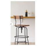 Industrial Style Adjustable Bar Stool - Retail: $120
