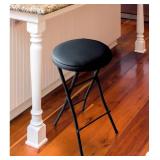 Peakform Vinyl Folding Stool Black Set