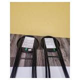 Peakform Black Vinyl Folding Stool Set