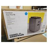 1lb Rectangular Fire Pit Gray - Room Essentialsâ¢