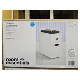 1lb Rectangular Fire Pit White - Room Essentialsâ¢