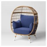 4pc Southport Egg Chair Replacement Outdoor Cushion Sets Navy Blue - Thresholdâ¢ - Retail: $150