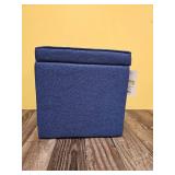 Navy Blue Storage Ottoman