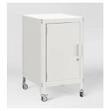 Blue Metal Filing Cabinet with Wheels - Retail: $75