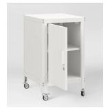 Blue Metal Filing Cabinet with Wheels - Retail: $75