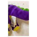 Purple Dinosaur Plush Toy Squeeky - Retail: $15