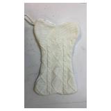 Cable Knit Christmas Stocking - White - Retail: $15
