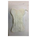 Cable Knit Christmas Stocking - White - Retail: $15