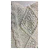Cable Knit Christmas Stocking - White - Retail: $15
