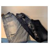 Kendall For Express Distressed Denim Jeans