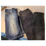 Virgo Designer Blue Jeans with Decorative Buttons