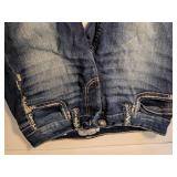 Virgo Designer Blue Jeans with Decorative Buttons