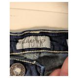 Virgo Designer Blue Jeans with Decorative Buttons