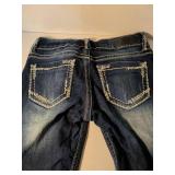 Virgo Designer Blue Jeans with Decorative Buttons