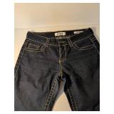 Virgo Designer Blue Jeans with Decorative Buttons