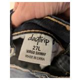 Virgo Designer Blue Jeans with Decorative Buttons