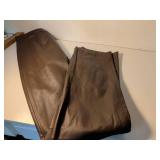 MITT Brown Leather Pants Size 10