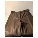 MITT Brown Leather Pants Size 10