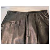 Croft & Barrow Black Lambskin Leather Skirt