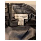 Croft & Barrow Black Lambskin Leather Skirt