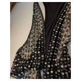 Crystal Embellished Black Evening Dress