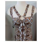 Bisou Bisou Snake Print Maxi Dress