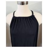 Maurices Black Halter Maxi Dress Size M