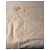 RVCA White Lace Dress with Black Embroidery