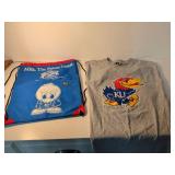 Kansas Jayhawks T-Shirt and Drawstring Bag Set