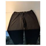 Black Studded Belt Pants