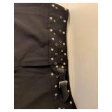 Black Studded Belt Pants