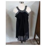 Scarlett Nite Black Cocktail Dress with Beaded Neckline