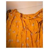 Free People Red Sun Print and Yellow Floral Dresses Set