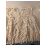 Eyeshadow White Lace Dress Size M