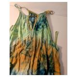 GAP Designer Tie-Dye Navy & Orange Lounge Pants