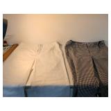 GAP White Cotton Dress and Gingham Pants Set