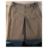 GAP White Cotton Dress and Gingham Pants Set