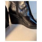 Unlisted Black Leather Knee-High Boots