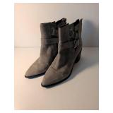Kenneth New York Gray Suede Ankle Boots