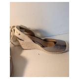 Vionic Navy Blue Espadrille Wedge Sandals