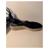Vionic Navy Blue Espadrille Wedge Sandals