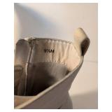 White Lace-up Combat Boots Size 9.5M