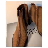 Franco Sarto Brown Suede Ankle Boots