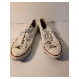 Converse All Star White Canvas Sneakers Size 8