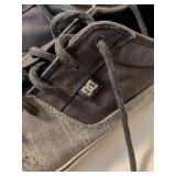 DC Shoes Grey Canvas Skateboarding Sneakers