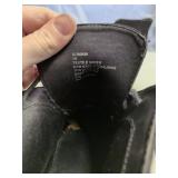 Domain Black Suede Wedge Ankle Boots Size 10